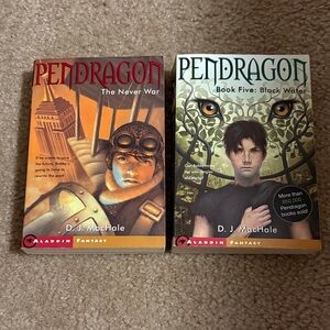 Pendragon Fantasy Book Set - Red and Green Covers